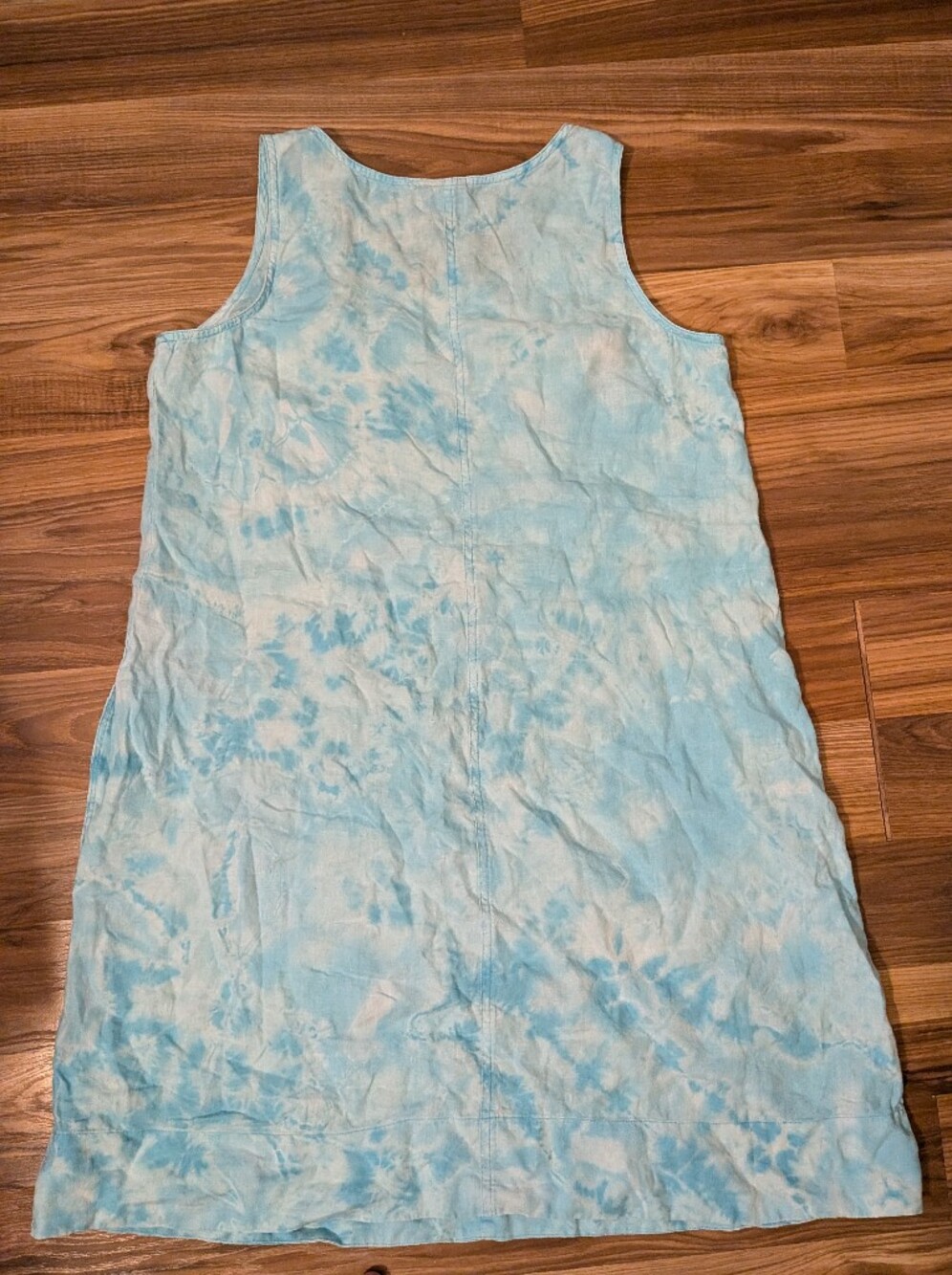 J.Jill Linen Dress Bleach Dyed With Pockets Size M - Picture 7 of 9